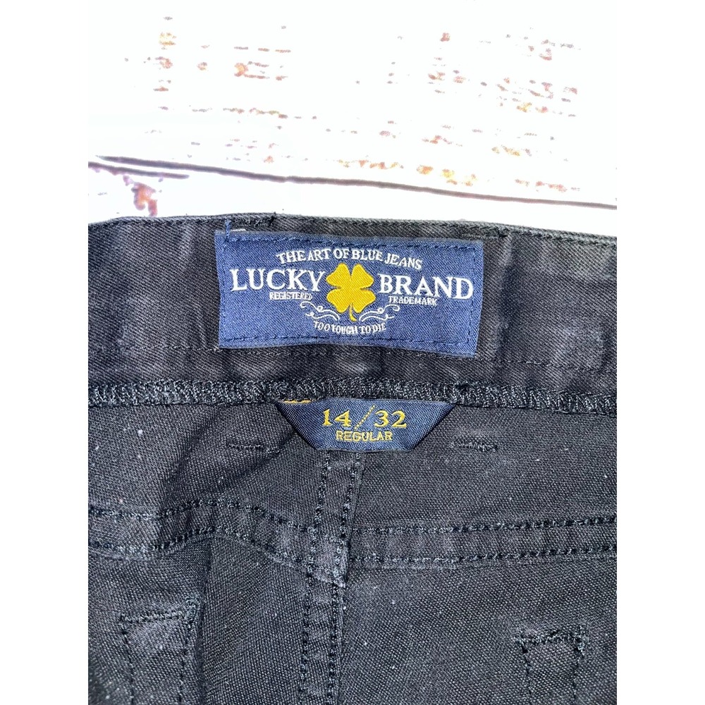 Lucky Brand Jeans Women's Black 14/32 5-Pockets Denim Zip Fly Medium Wash - Picture 7 of 11